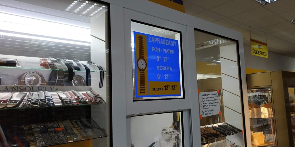 Zegarmistrz. Zegarmistrz Bełchatów. aleja Księdza Kardynała Stefana Wyszyńskiego 13